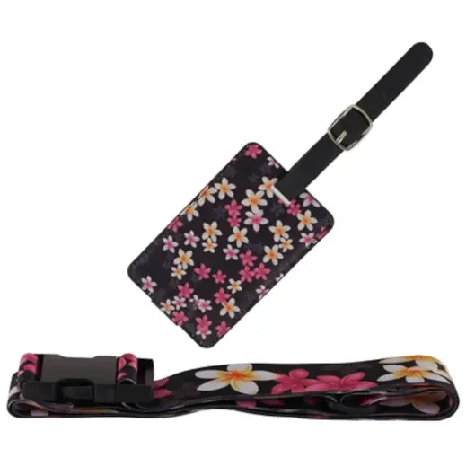 Floral Luggage Strap & Tag Main